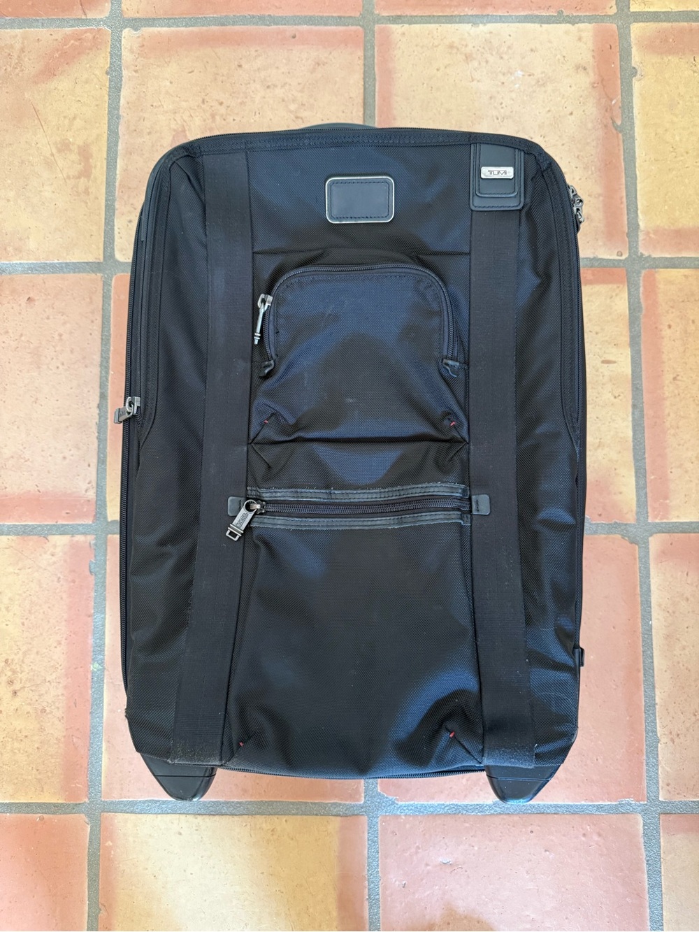 Tumi Black Rolling Bag Alpha Bravo